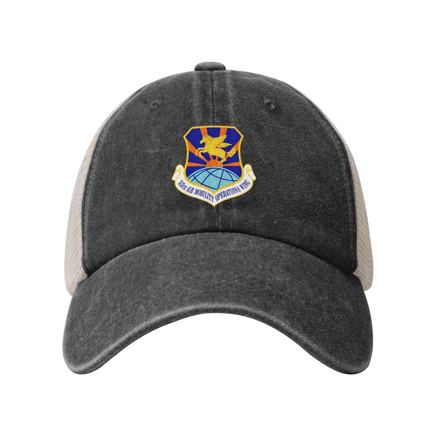 USAF-515th Air Mobility Operations Wing Printed unisex baseball cap adjustable grid baseball cap veteran gift