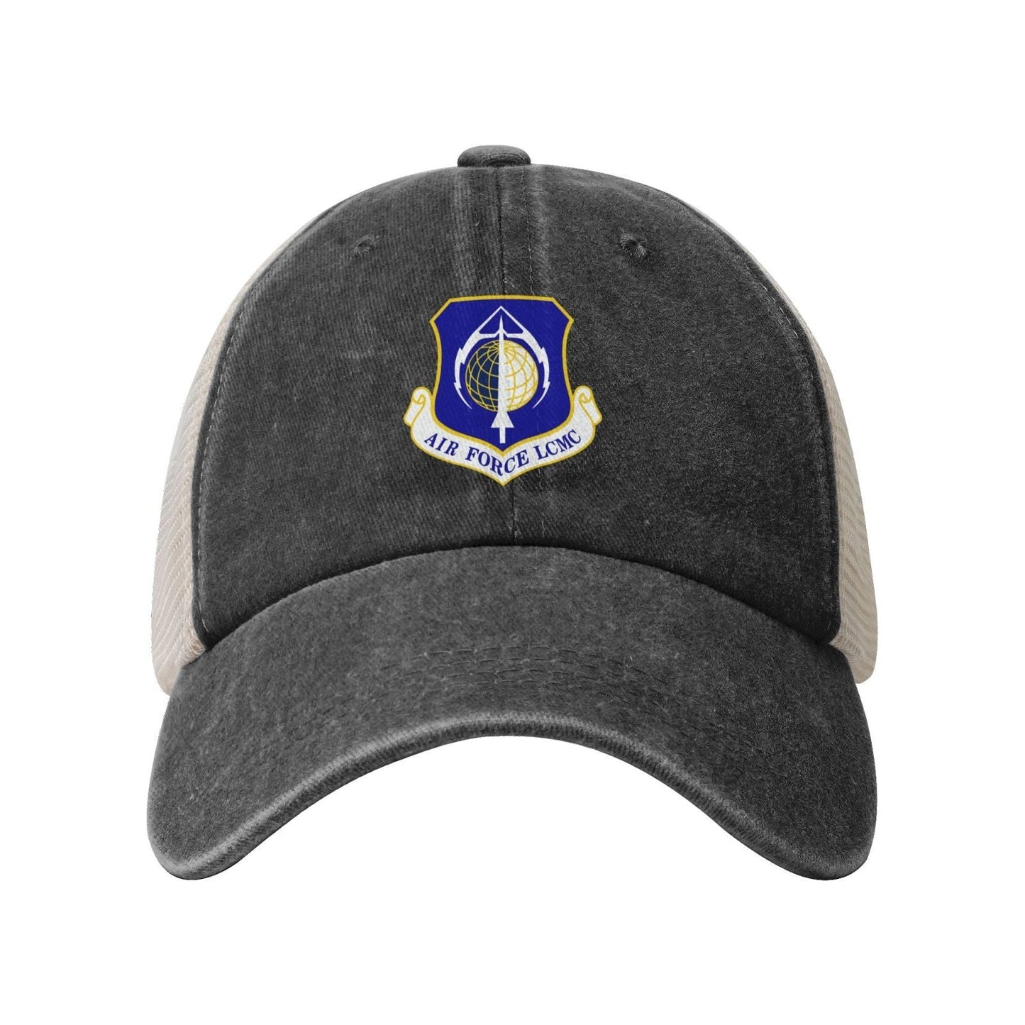 Air Force Life Cycle Management Center Printed unisex baseball cap adjustable grid baseball cap veteran gift