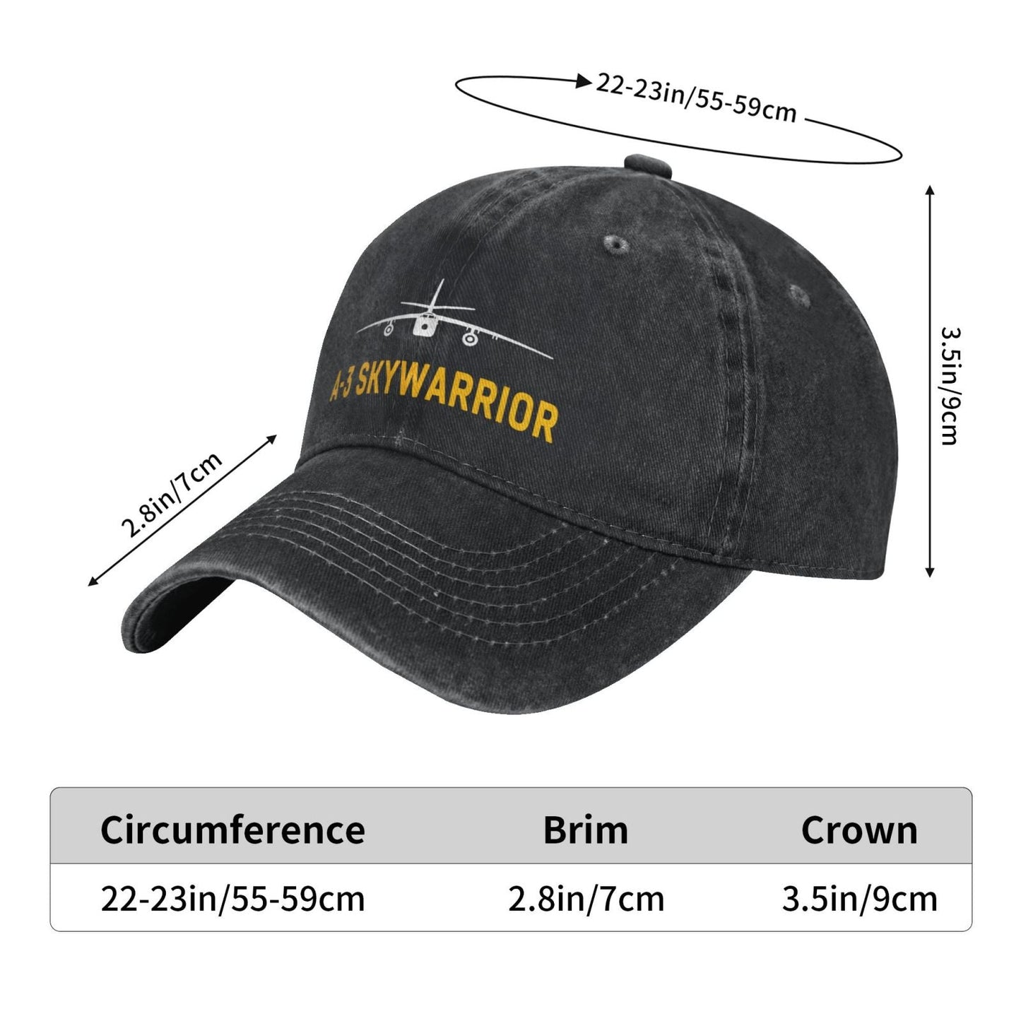 A-3 Skywarrior Printing unisex baseball cap adjustable hats veteran gift