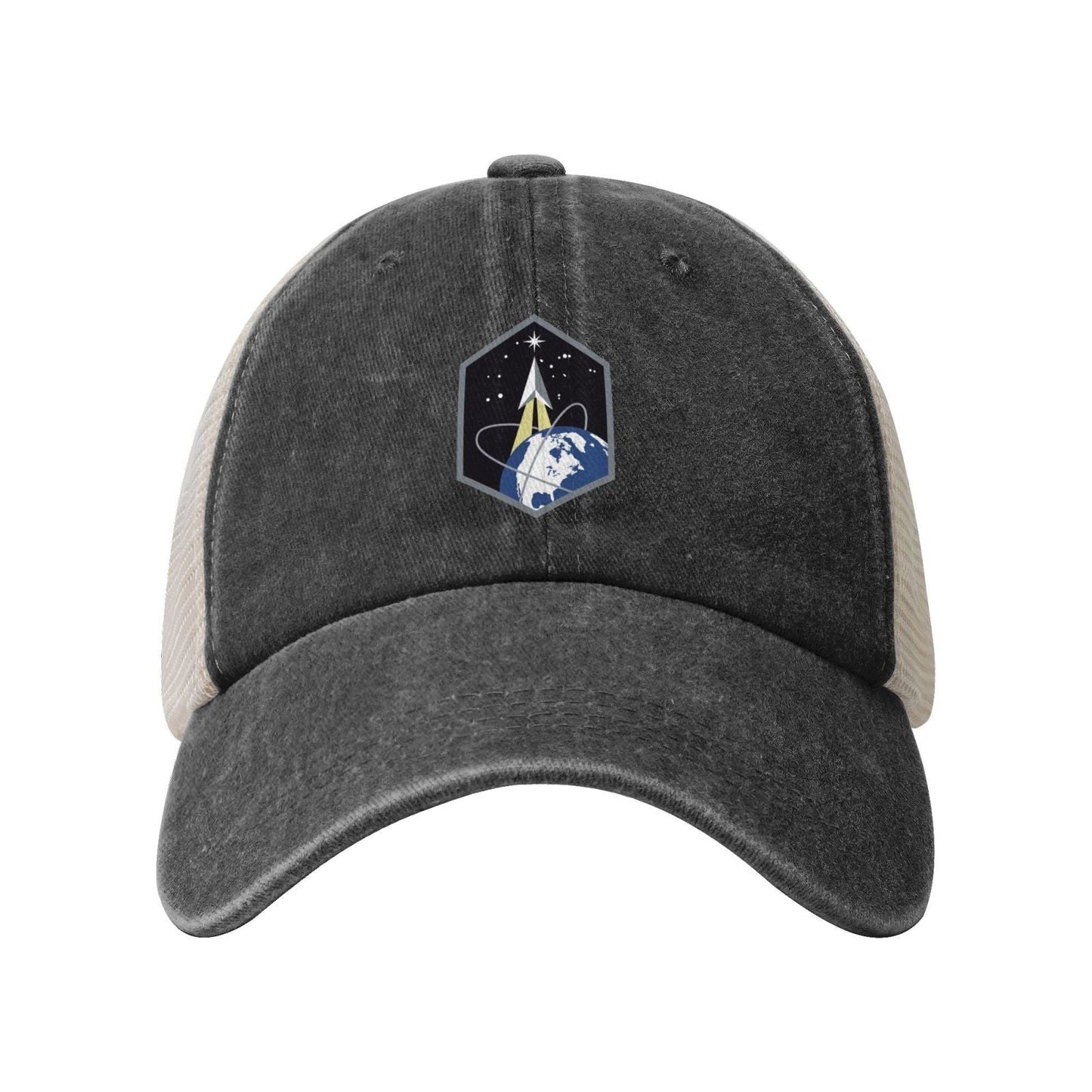 Emblem Of Space Base Delta 2 Printed unisex baseball cap adjustable grid baseball cap veteran gift