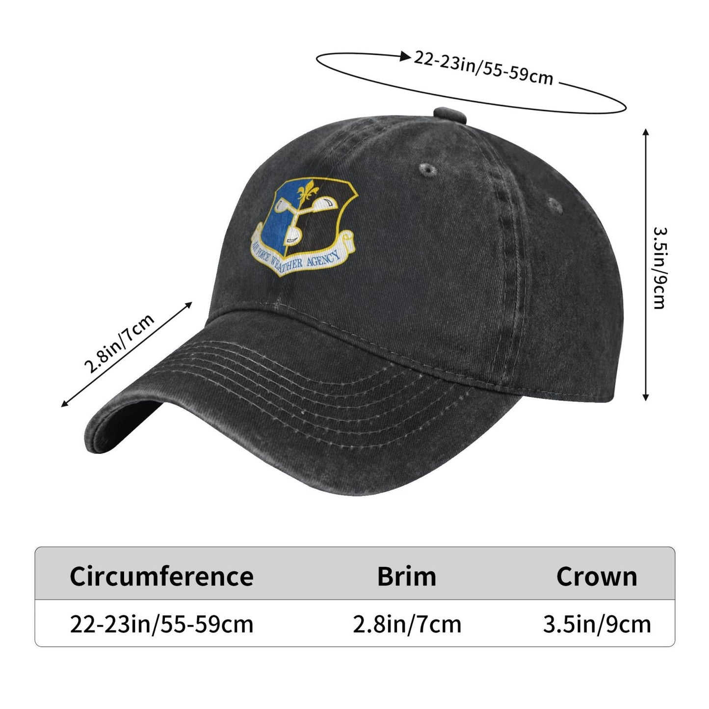 Air Force Weather Agency Printing unisex baseball cap adjustable cap veteran gift