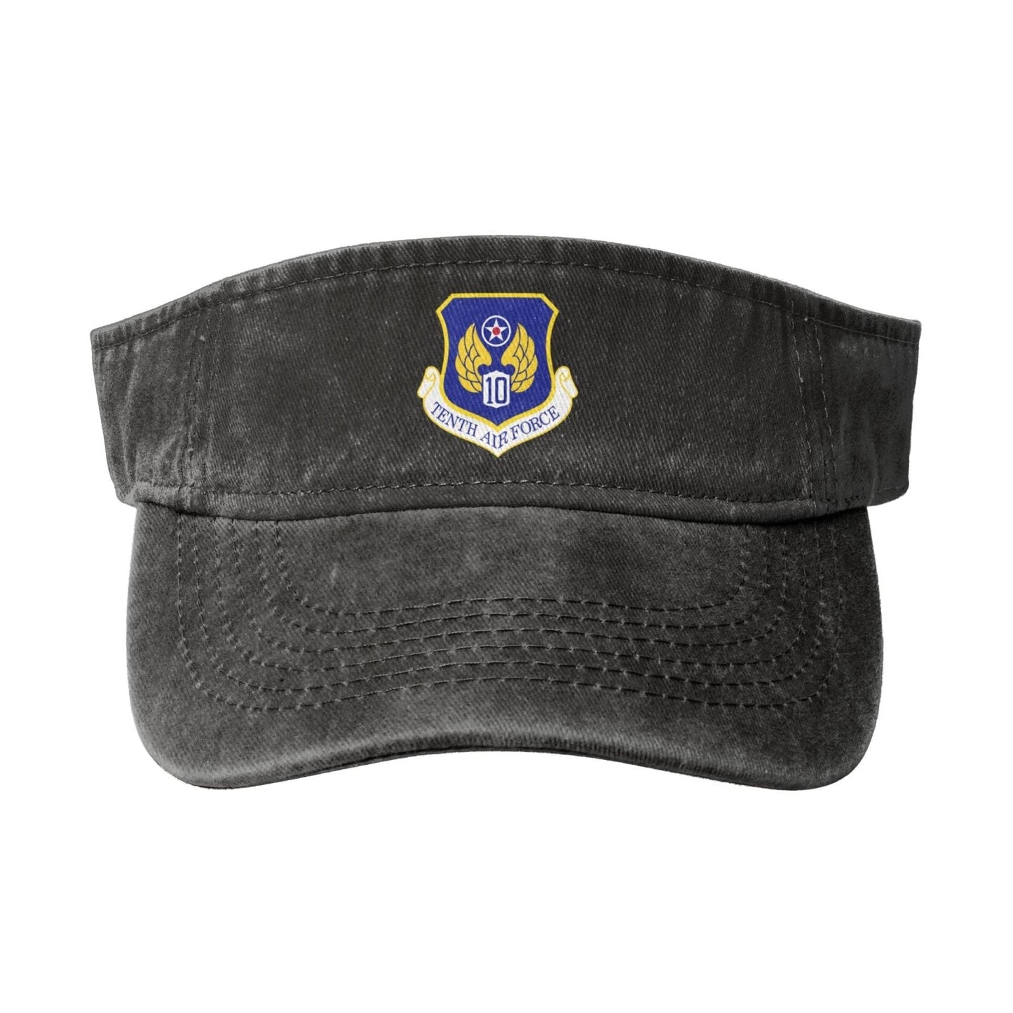 Tenth Air Force-Emblem Printing adjustable Empty Top Baseball Sun Cap unisex outdoor sport hat veterans gift