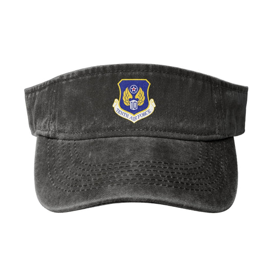 Tenth Air Force-Emblem Printing adjustable Empty Top Baseball Sun Cap unisex outdoor sport hat veterans gift