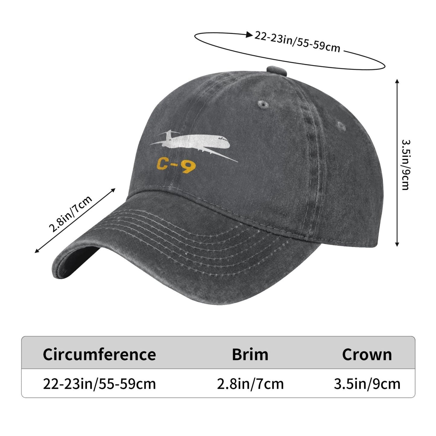 C-9 Printing unisex baseball cap adjustable hats Outdoor leisure hat veteran gift