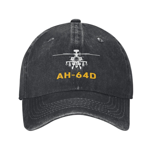 AH-64D Printing unisex baseball cap adjustable hats Outdoor leisure hat veteran gift