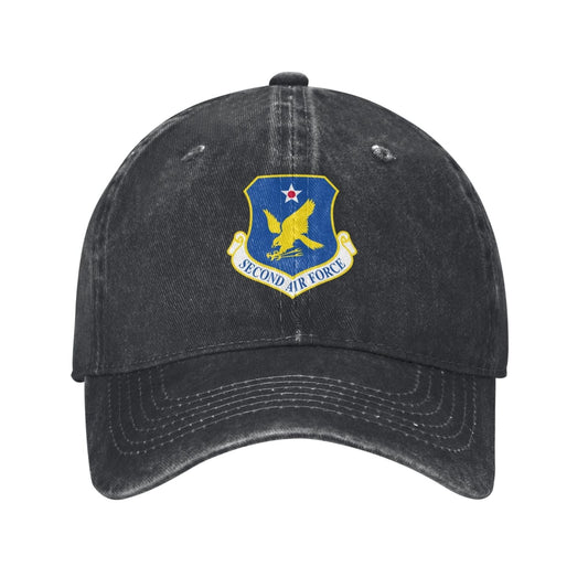 Second Air Force-Emblem (USAF) Printed unisex baseball cap adjustable cap veteran gift