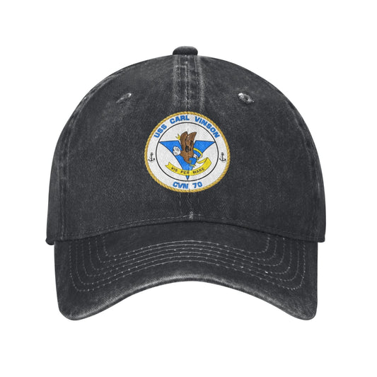 USS Carl Vinson CVN-70 Printed unisex baseball cap adjustable cap veteran gift