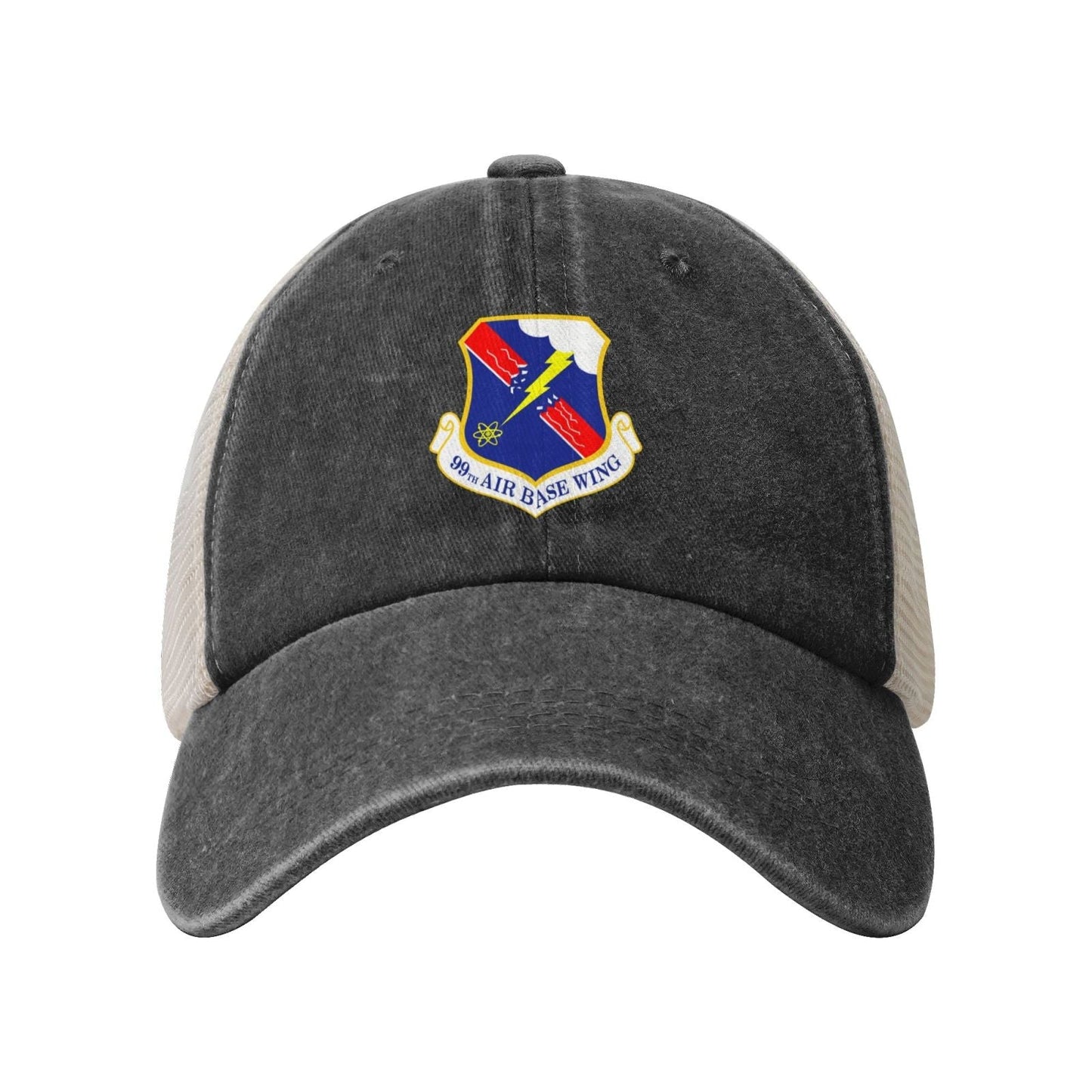 99th Air Base Wing Printed unisex baseball cap adjustable grid baseball cap veteran gift