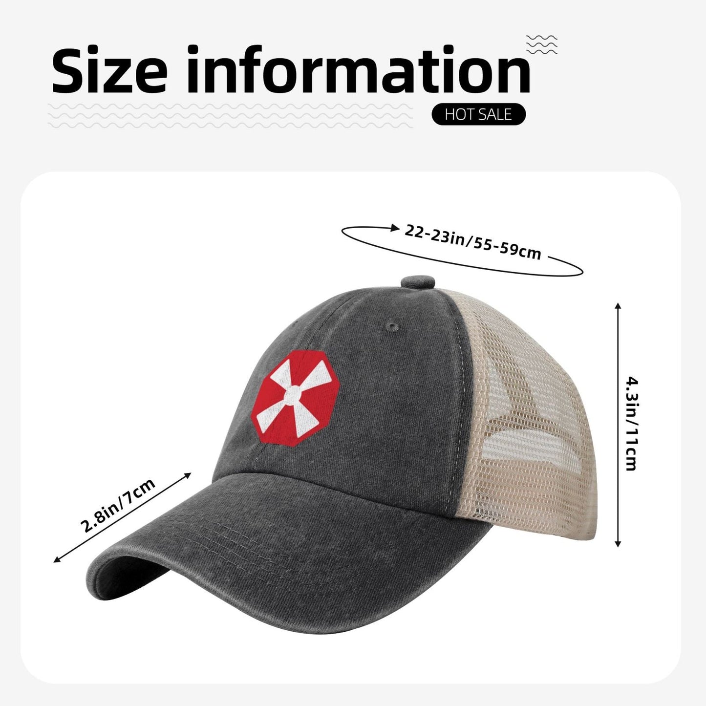 Eighth United States Army CSIB Printed unisex baseball cap adjustable grid baseball cap veteran gift