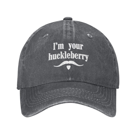 Im Your Huckleberry Printed unisex baseball cap adjustable cap outdoor casual cap truck driver cap