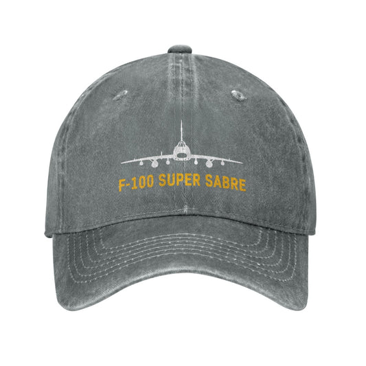 F-100 Super Sabre Printed unisex baseball cap adjustable cap outdoor sunshade trucker hat