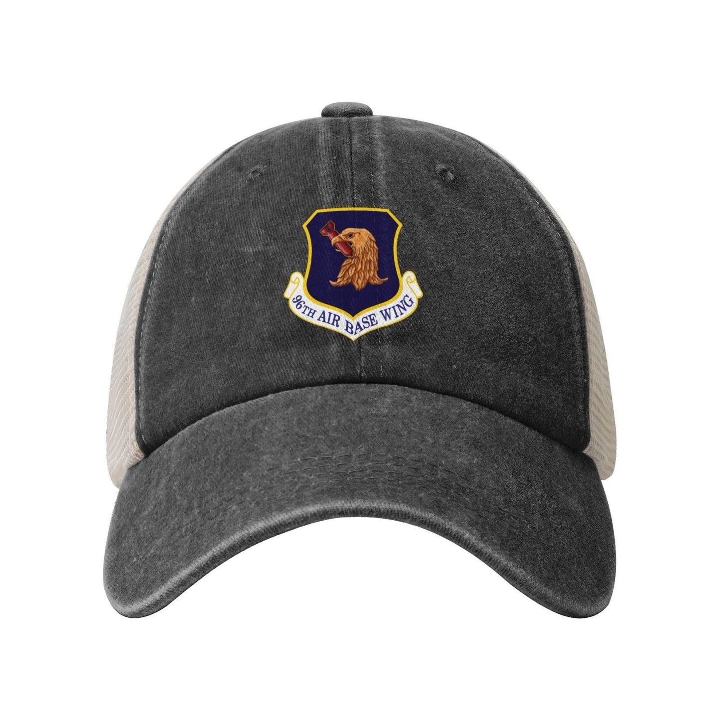 96th Air Base Wing Printed unisex baseball cap adjustable grid baseball cap veteran gift