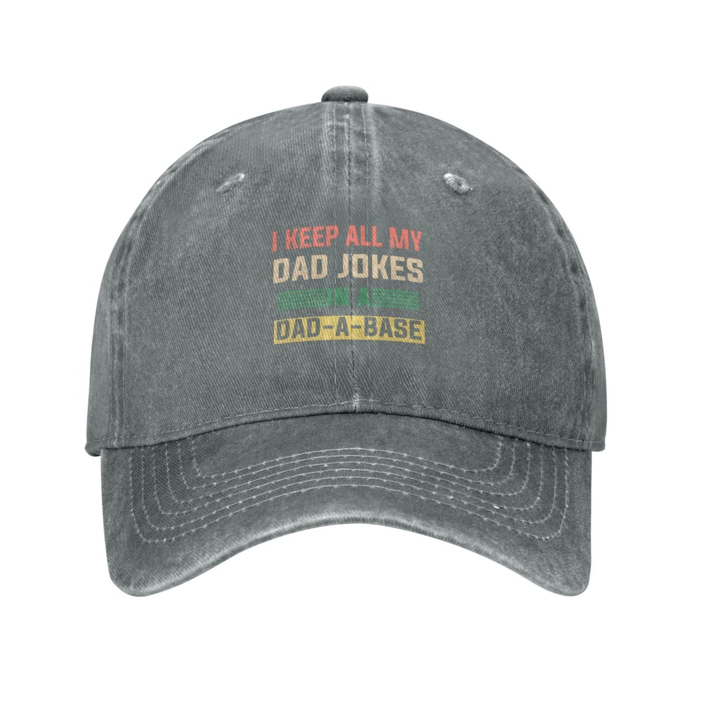 I Keep All My Dad Jokes In A Dad A Base Funny Printed unisex baseball cap adjustable cap outdoor casual cap truck driver cap