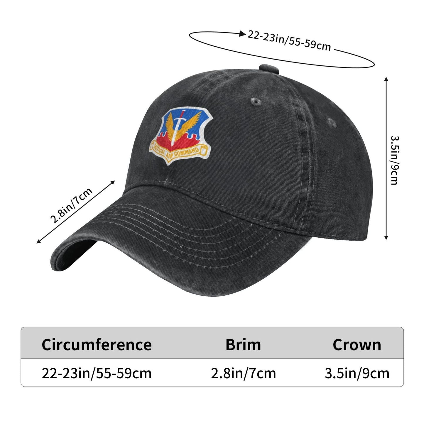 Tactical Air Command Printed unisex baseball cap adjustable cap outdoor sunshade trucker hat