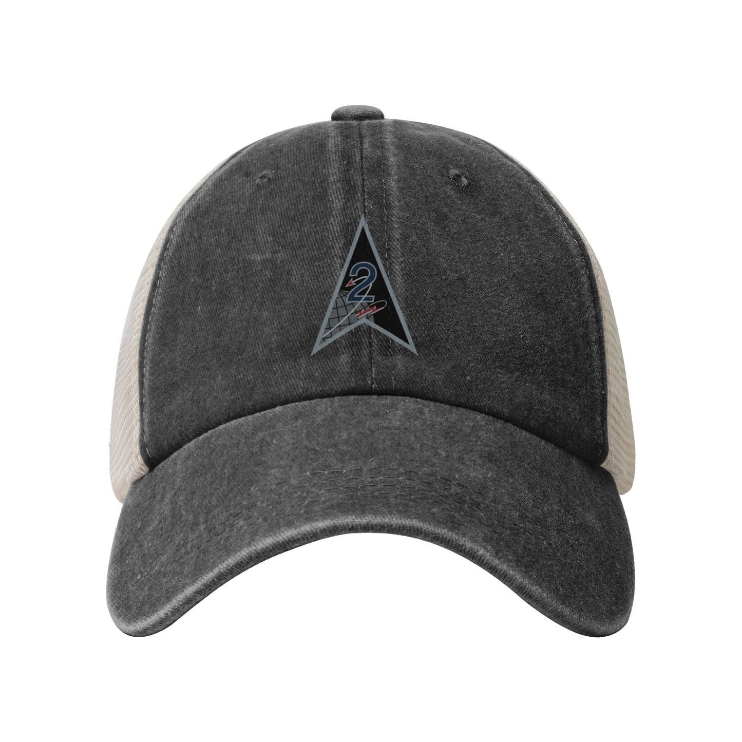 Space Delta 2 Emblem Printed unisex baseball cap adjustable grid baseball cap veteran gift