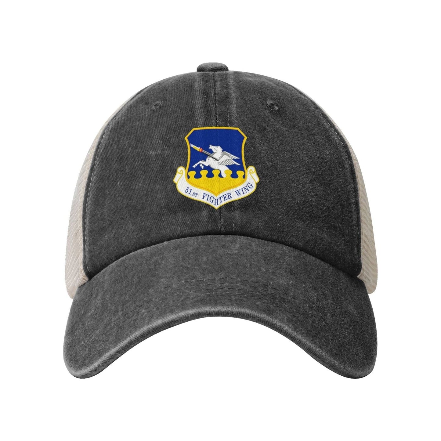 51st Fighter Wing Printed unisex baseball cap adjustable grid baseball cap veteran gift