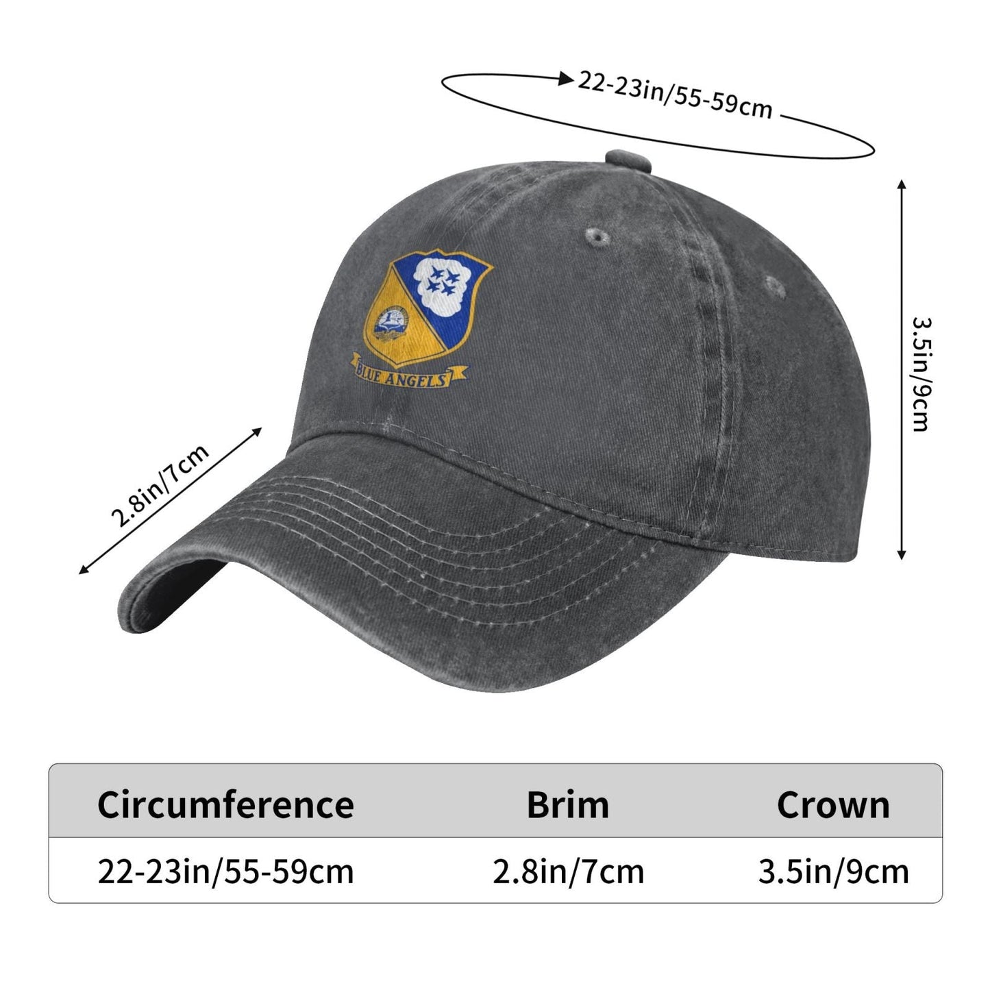Blue Angels Insignia Printing unisex baseball cap adjustable cap veteran gift