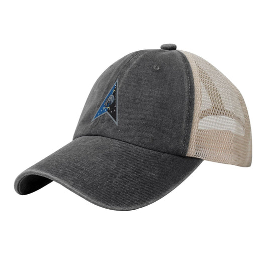 Space Delta 7 Emblem Printed unisex baseball cap adjustable grid baseball cap veteran gift