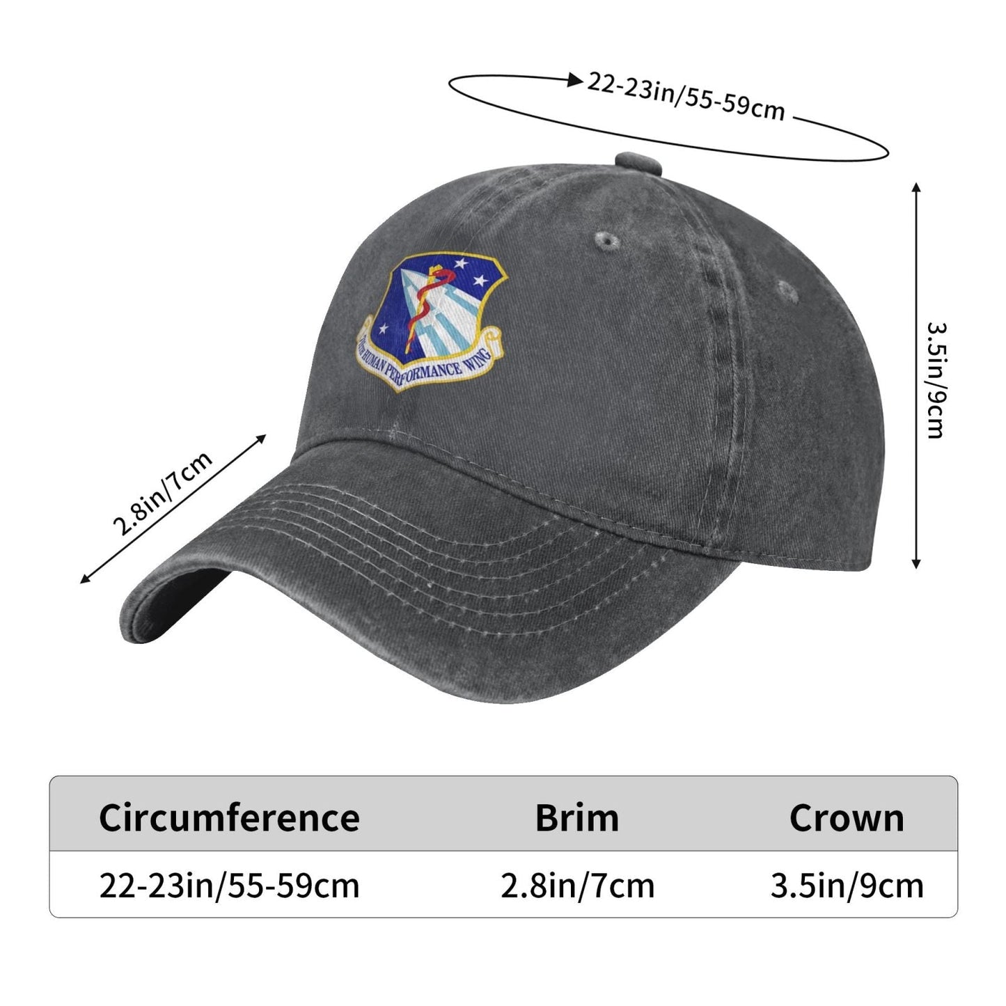 711th Human Performance Wing Printing unisex baseball cap adjustable cap veteran gift