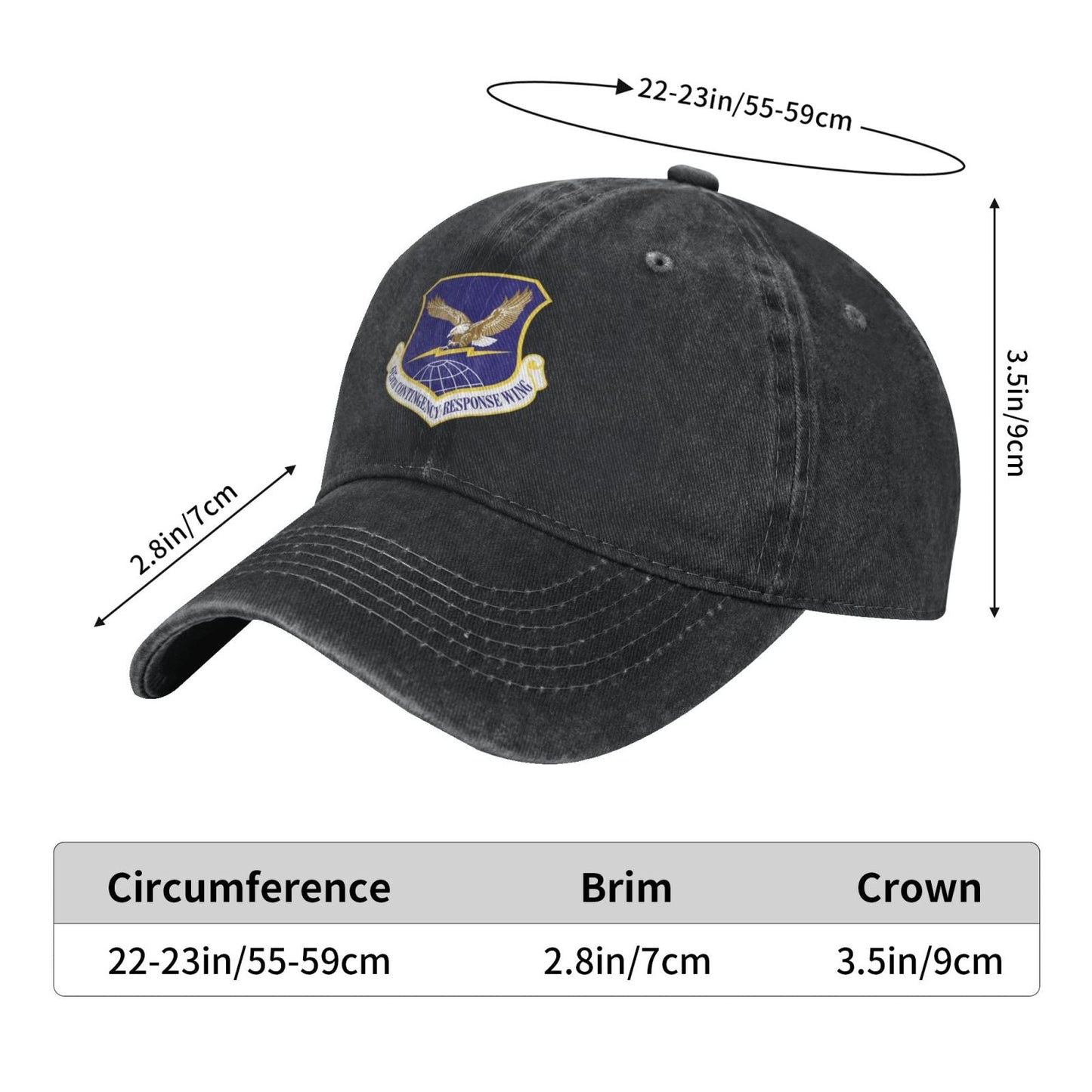 615th Contingency Response Wing Printing unisex baseball cap adjustable cap veteran gift