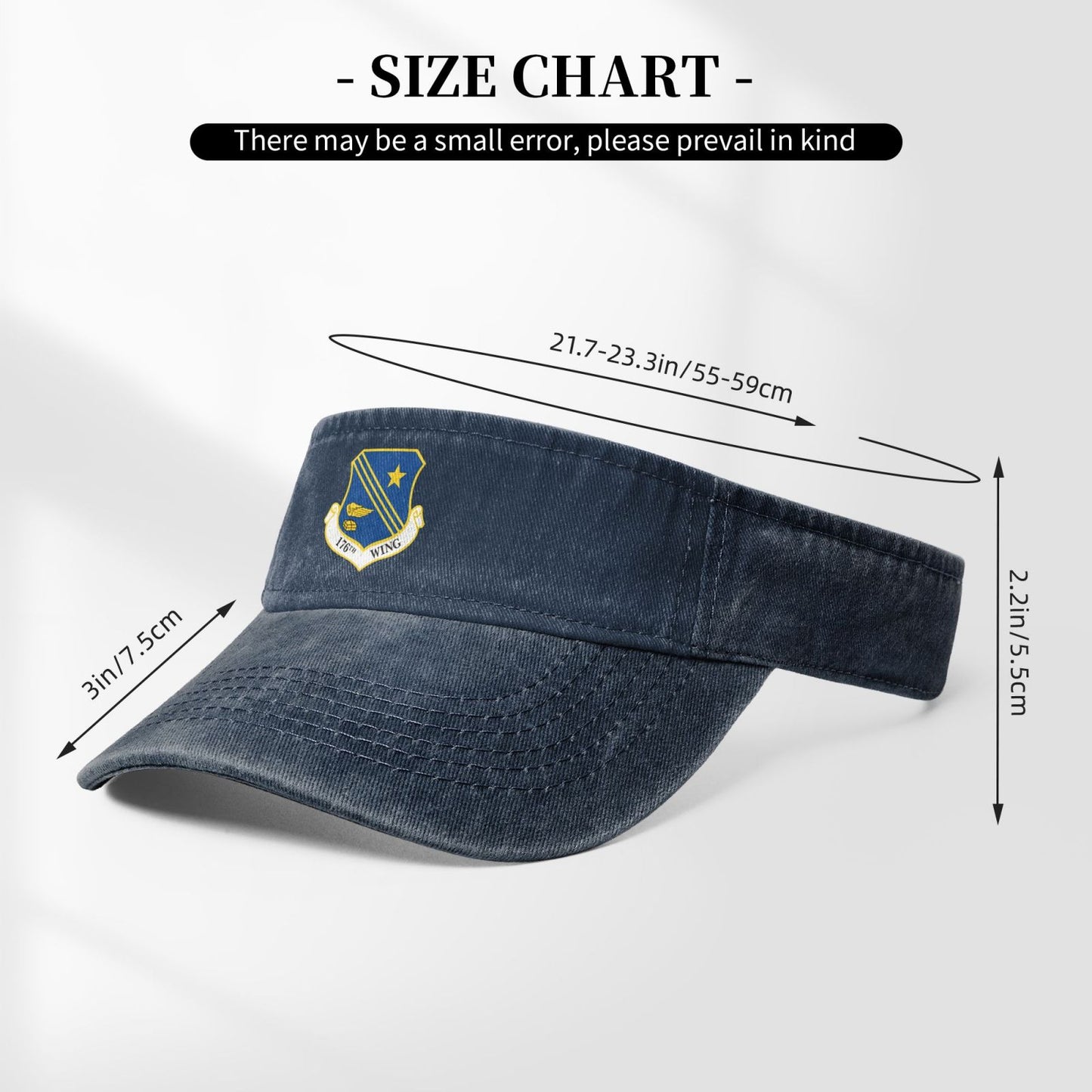 176th Wing Insignia Printing adjustable Empty Top Baseball Sun Cap unisex outdoor sport hat veterans gift