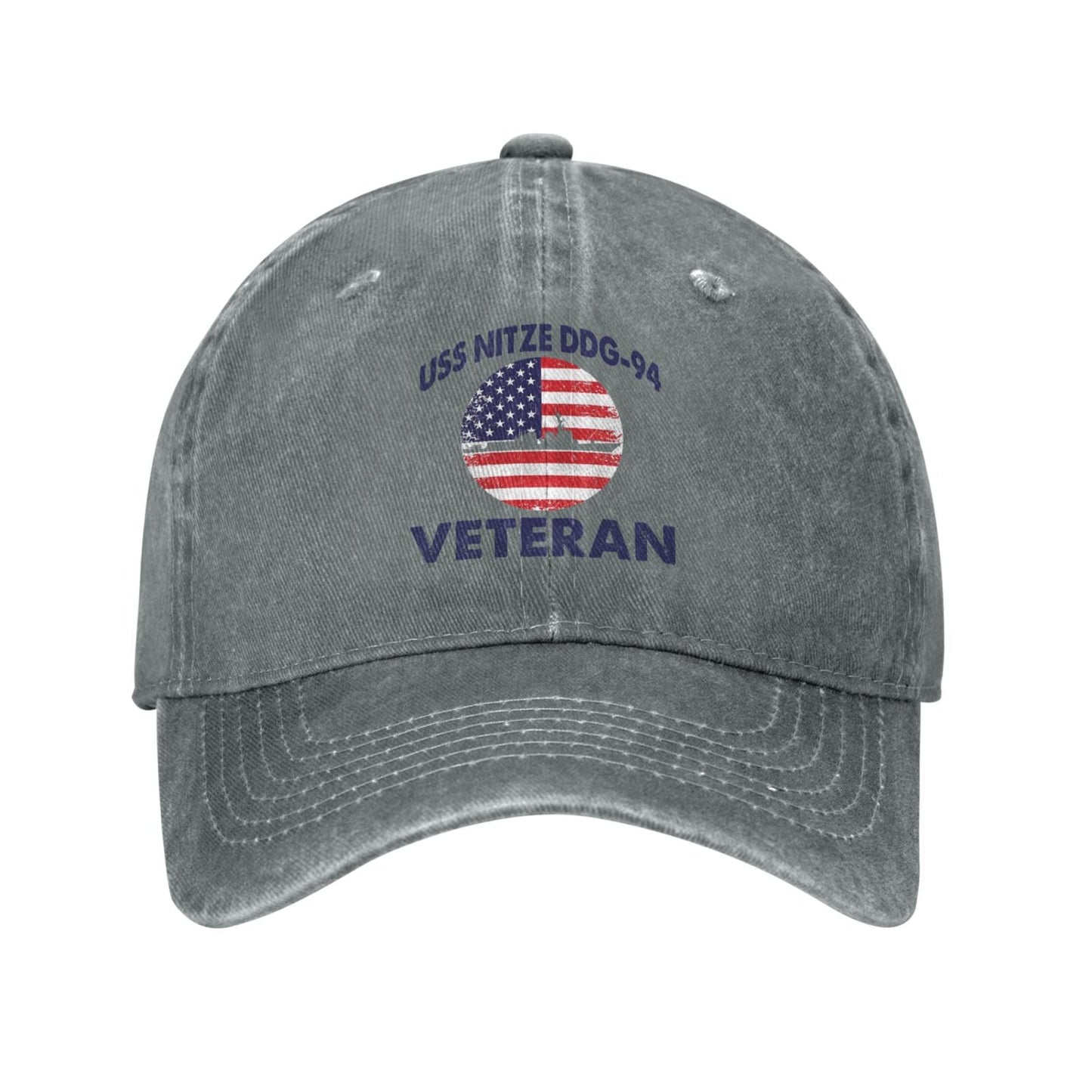 USS Nitze (DDG-94) print Unisex baseball cap adjustable sport hat veteran cap