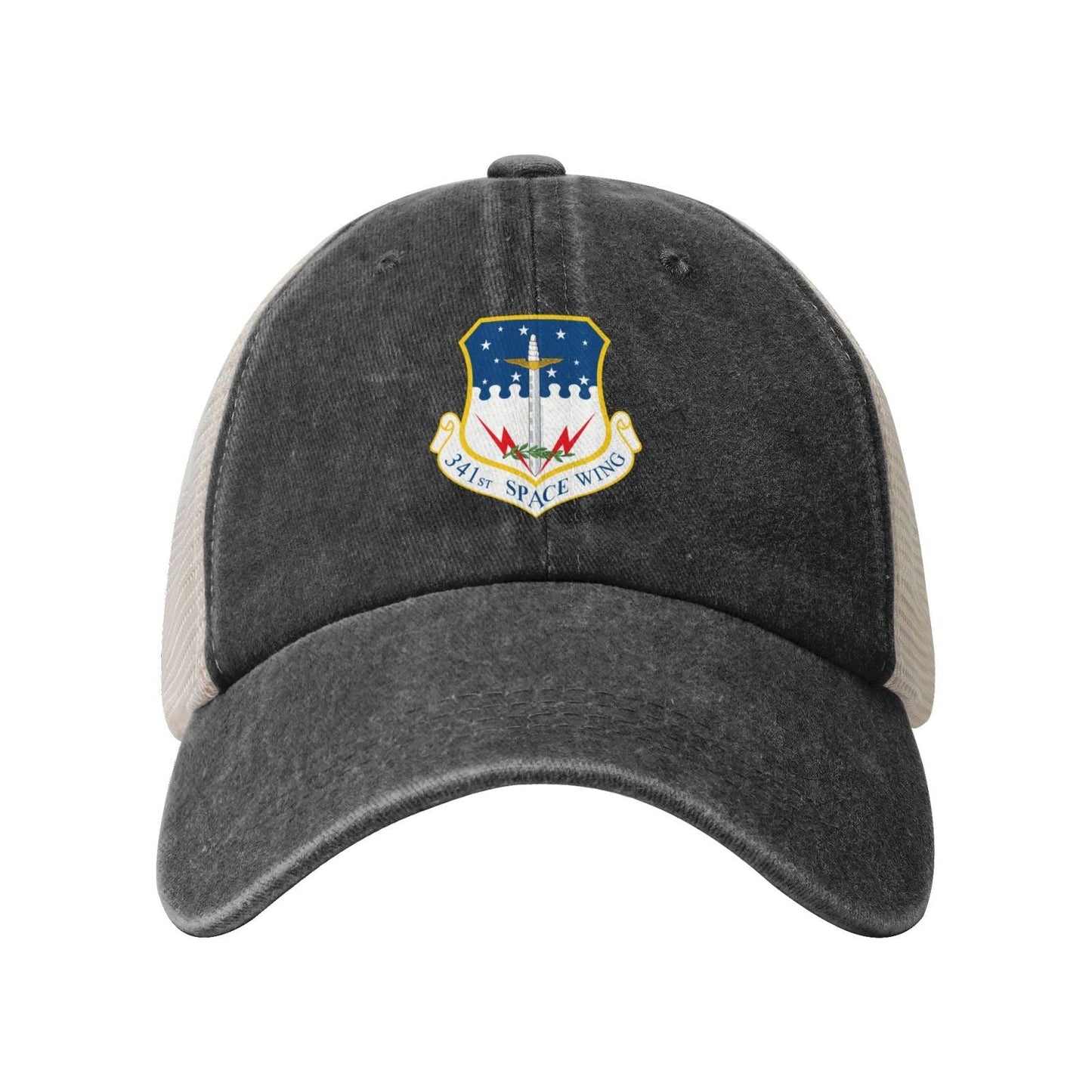 341st Space Wing Printed unisex baseball cap adjustable grid baseball cap veteran gift