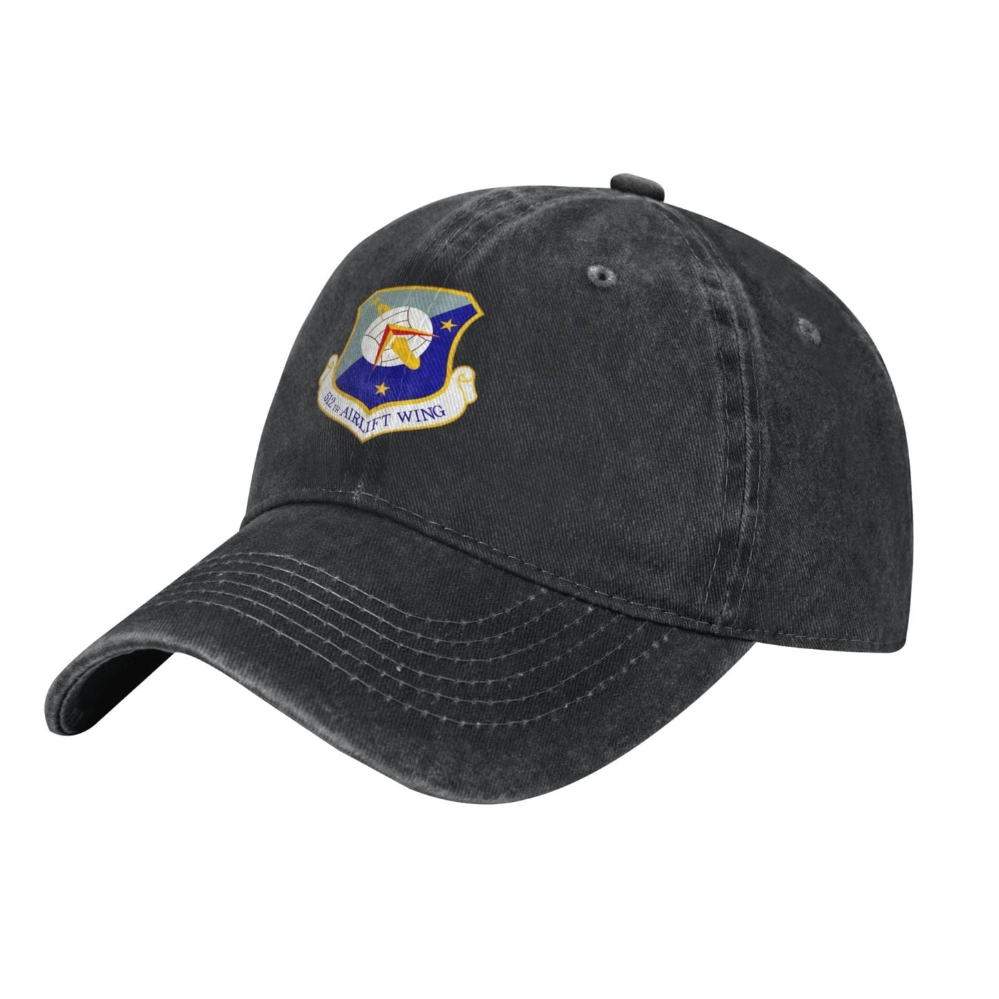512th Airlift Wing Printing unisex baseball cap adjustable cap veteran gift