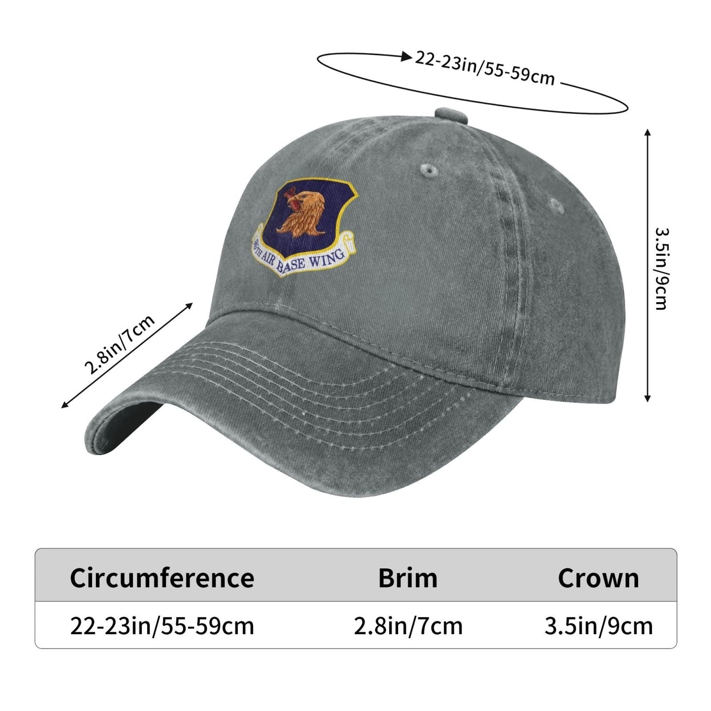 96th Air Base Wing Printing unisex baseball cap adjustable cap veteran gift