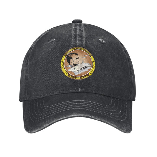 USS Abraham Lincoln (CVN-72) Printed unisex baseball cap adjustable cap veteran gift