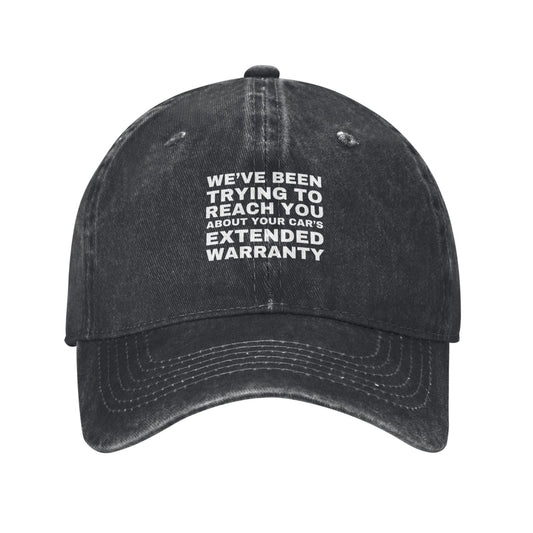 Car Extended Warranty Meme Printed unisex baseball cap adjustable cap outdoor sunshade trucker hat