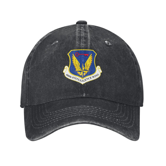 480th Intelligence Wing Printing unisex baseball cap adjustable cap veteran gift