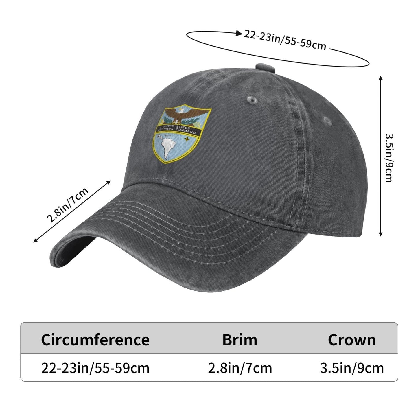 Seal Of The United States Southern Command Printed unisex baseball cap adjustable cap veteran gift