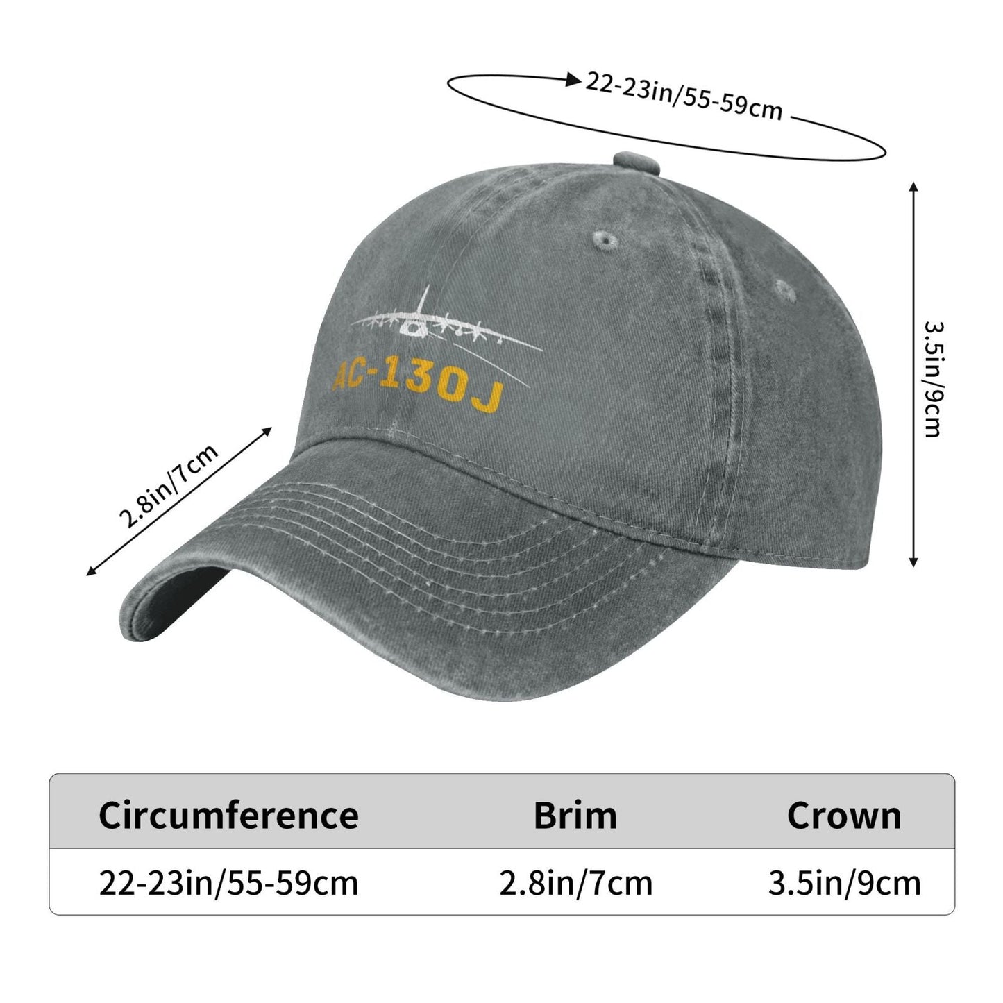 AC-130J Printing unisex baseball cap adjustable hats Outdoor leisure hat veteran gift