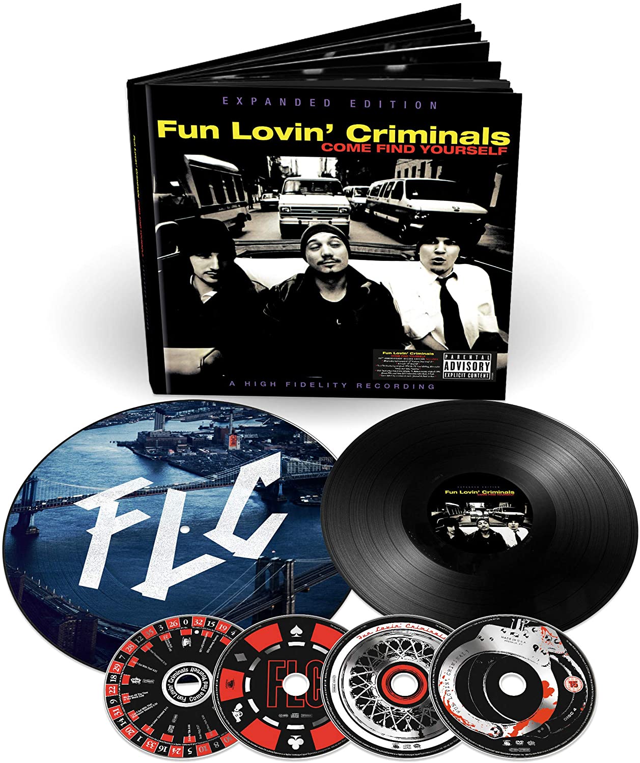 Fun Lovin' Criminals Come Find Yourself Vinyl LP Deluxe Box Set 2016 - VINYL LP "VINYLBADGES"