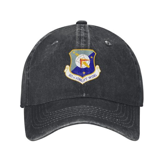 512th Airlift Wing Printing unisex baseball cap adjustable cap veteran gift