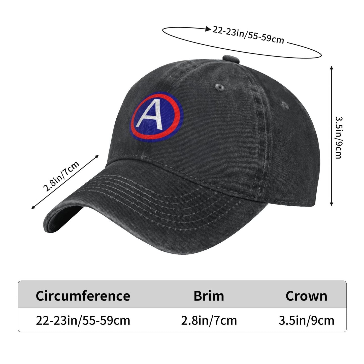 United States Army Central CSIB Printing unisex baseball cap adjustable cap veteran gift