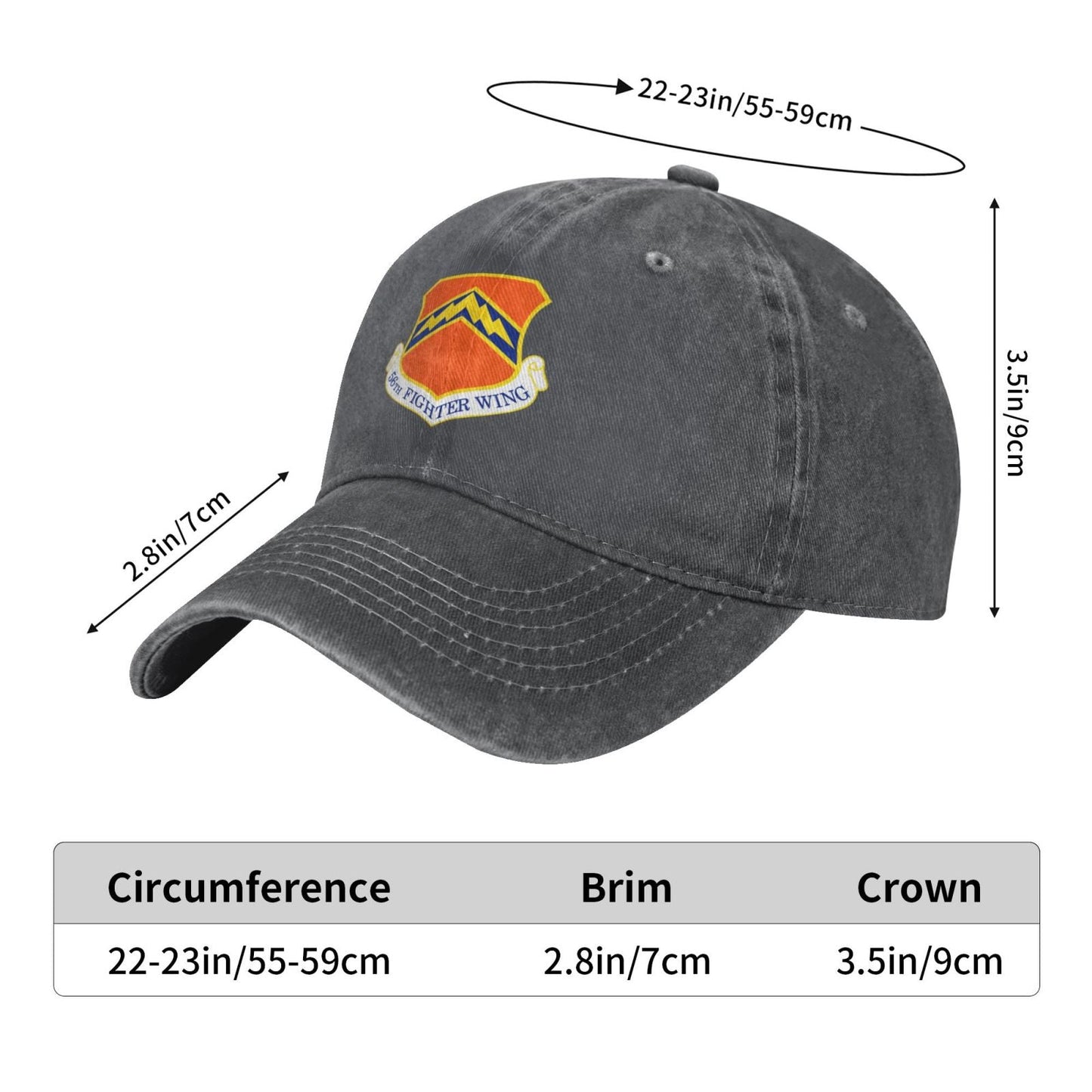56th Fighter Wing Printing unisex baseball cap adjustable cap veteran gift
