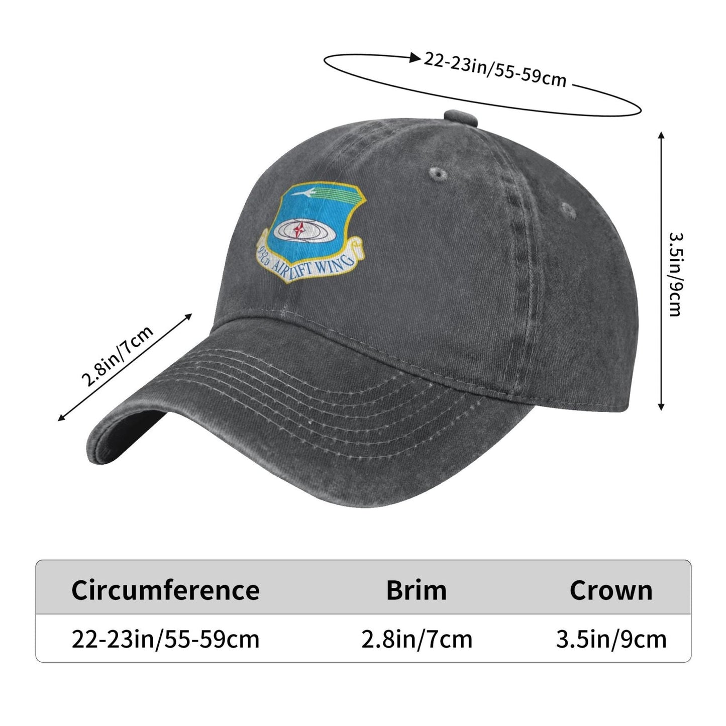 932d Airlift Wing Printing unisex baseball cap adjustable cap veteran gift