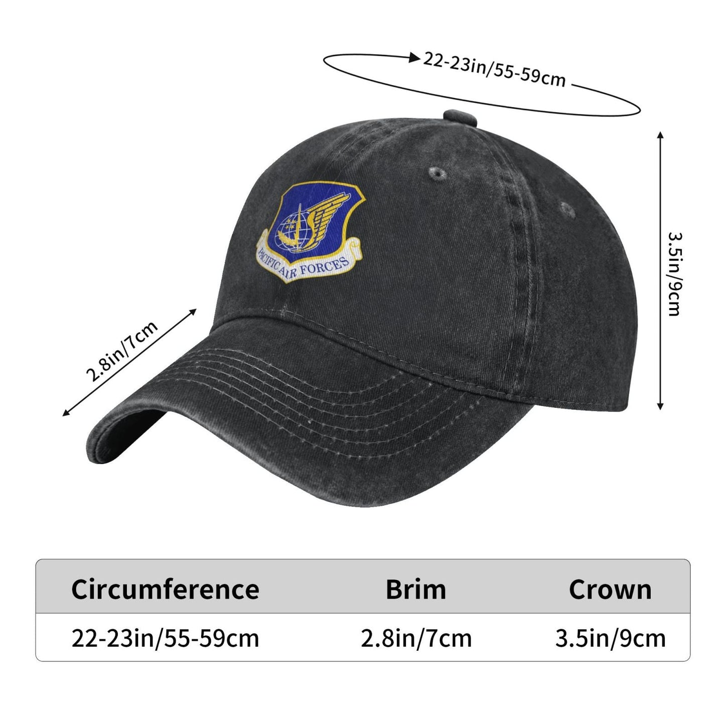 Pacific Air Forces Printing unisex baseball cap adjustable cap veteran gift