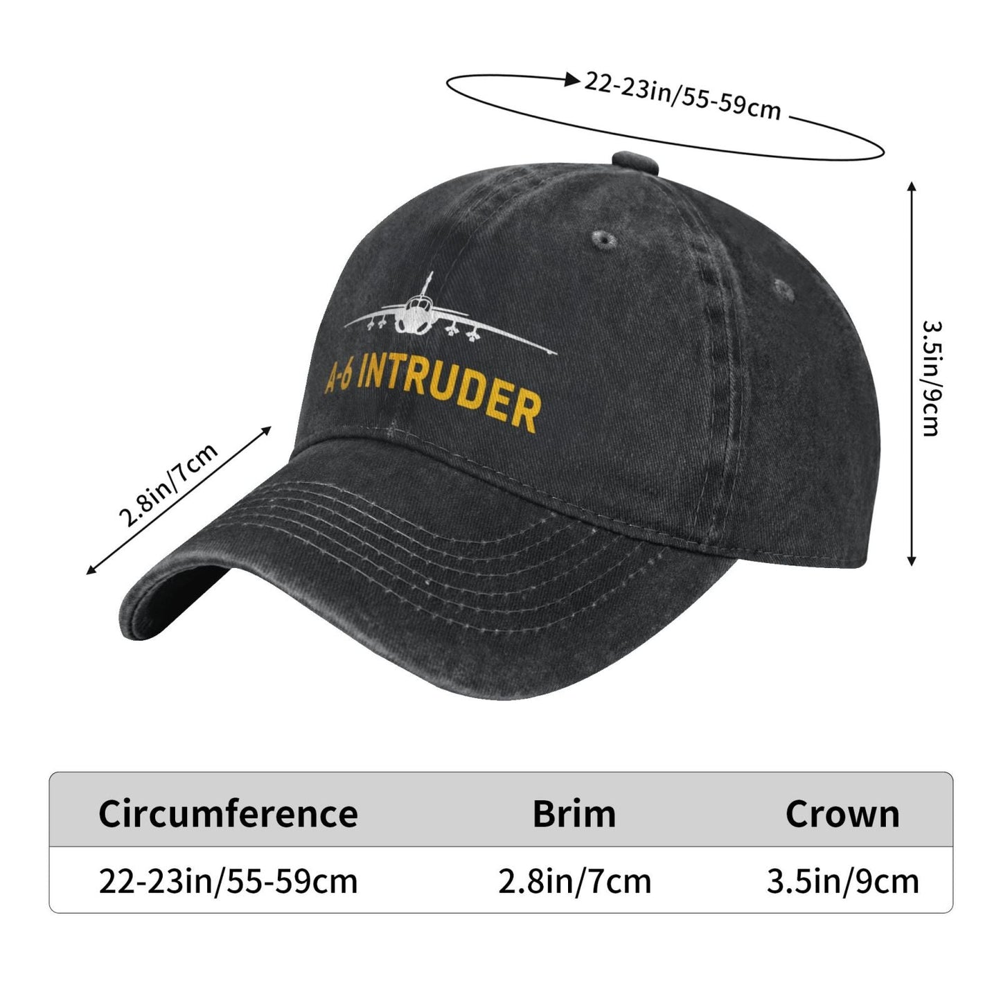 A-6 Intruder Printed unisex baseball cap adjustable cap outdoor sunshade trucker hat