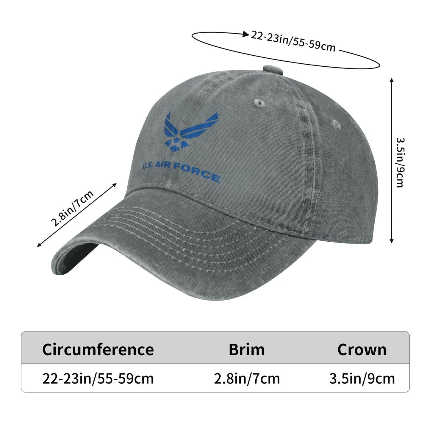United States Air Force Printing unisex baseball cap adjustable cap veteran gift