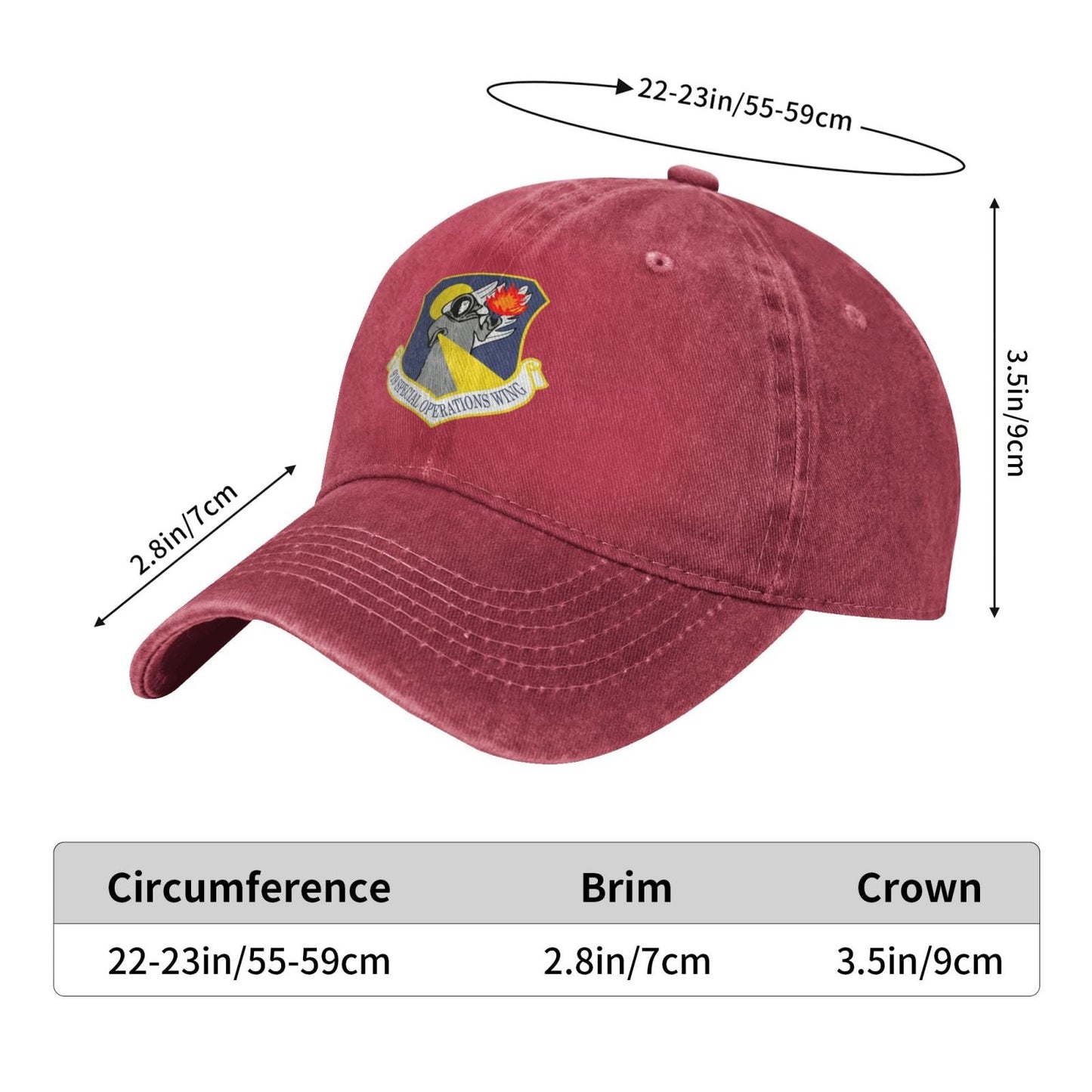 919th Special Operations Wing Printing unisex baseball cap adjustable cap veteran gift