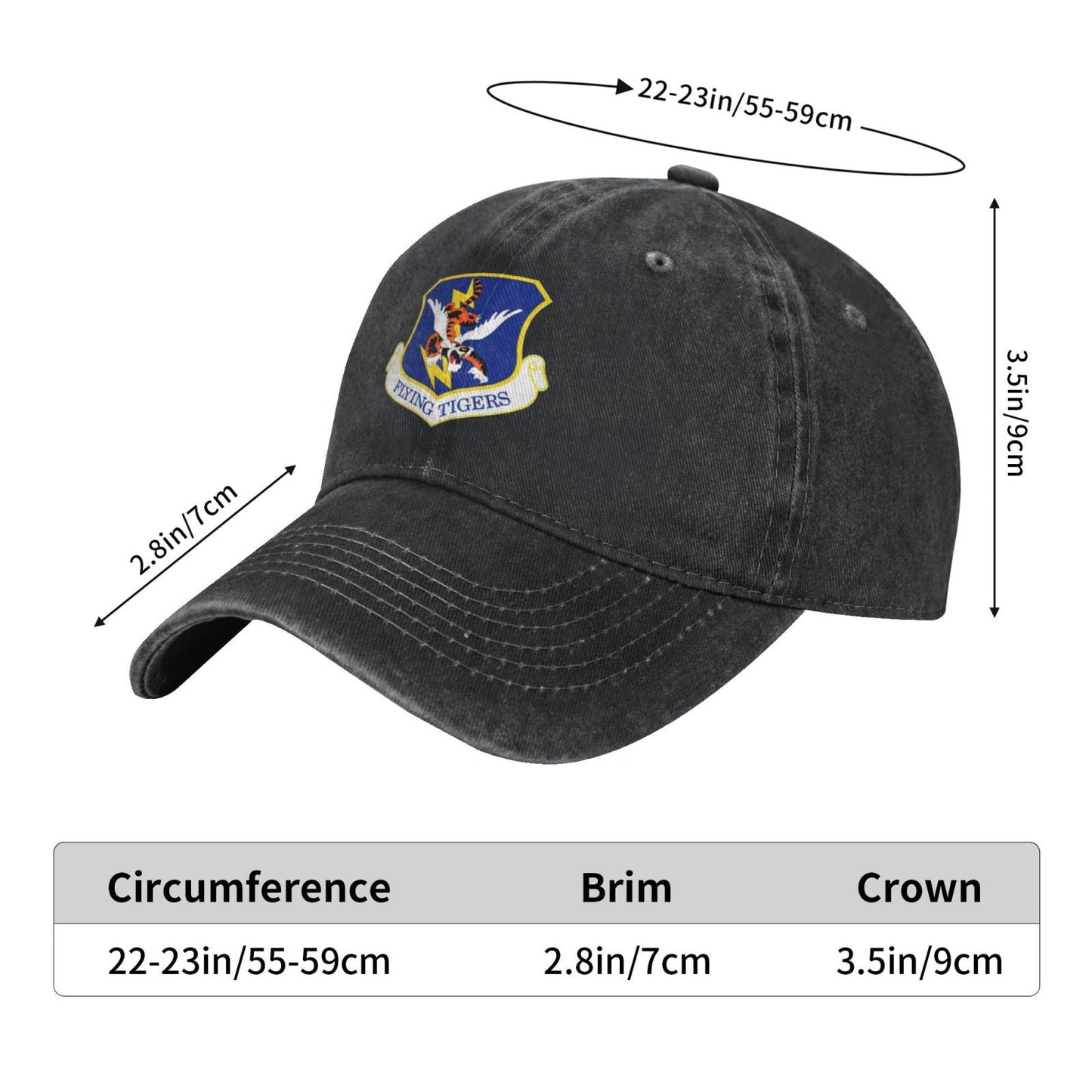 23d Wing Printing unisex baseball cap adjustable cap veteran gift
