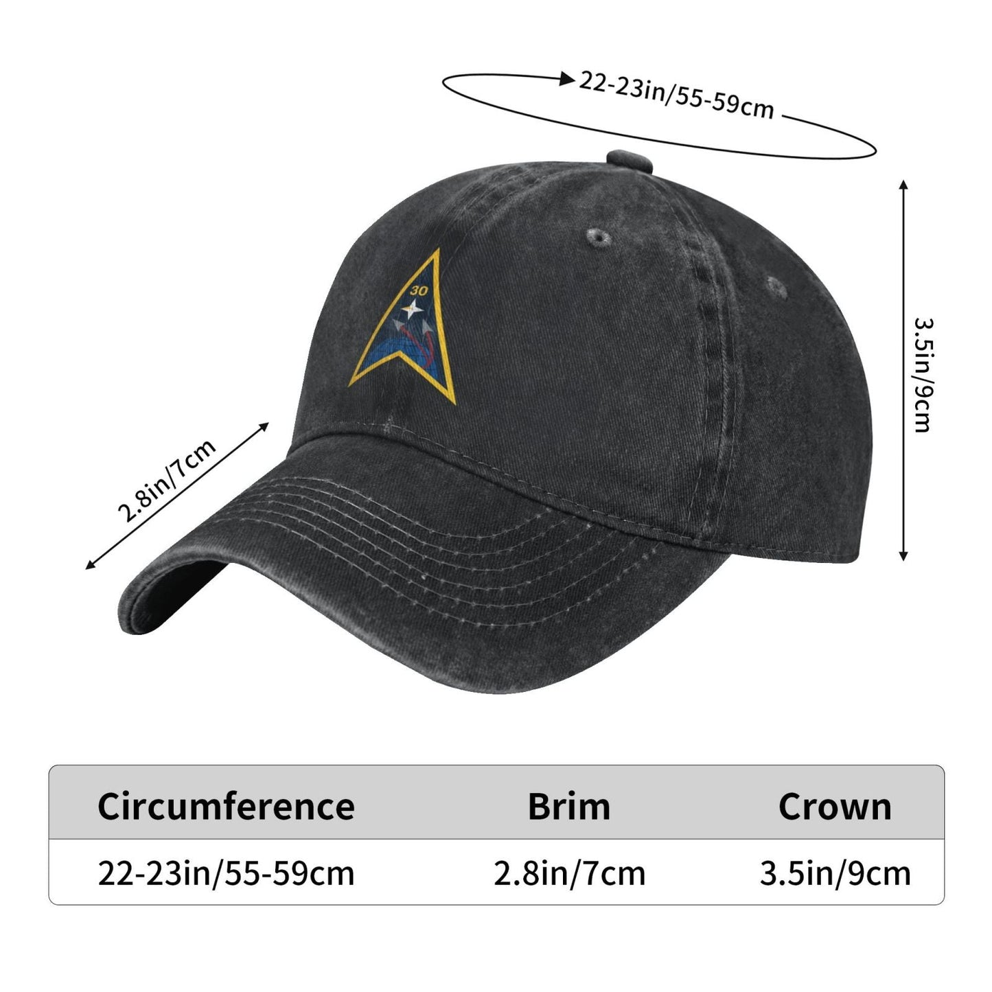 Space Launch Delta 30 Emblem Printing unisex baseball cap adjustable cap veteran gift