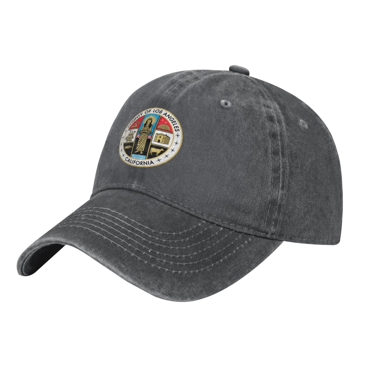 County Of Los Angeles California Printed unisex baseball cap adjustable cap outdoor sunshade trucker hat
