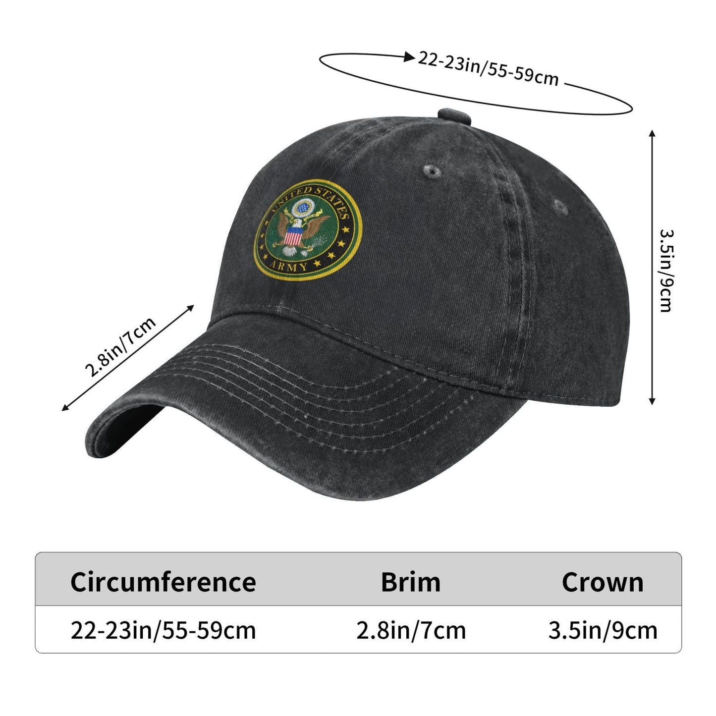 Mark Of The United States Army Printing unisex baseball cap adjustable cap veteran gift
