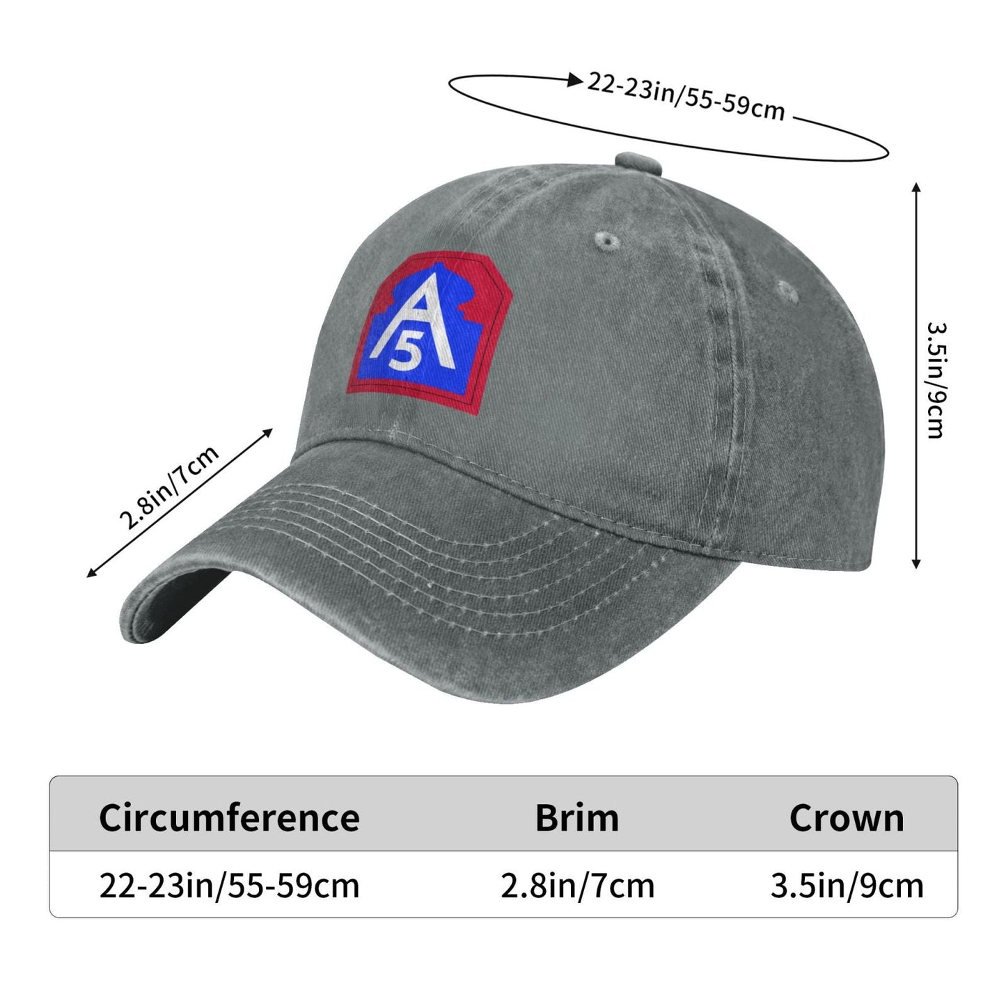 United States Army North CSIB Printing unisex baseball cap adjustable cap veteran gift
