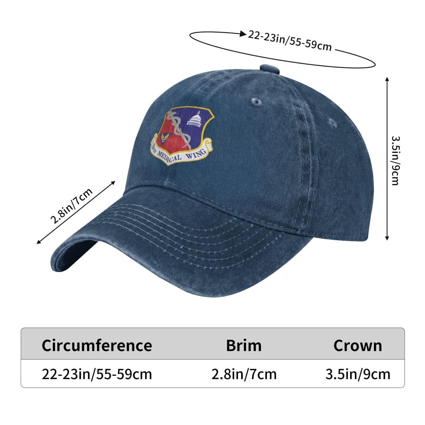 79th Medical Wing Printing unisex baseball cap adjustable cap veteran gift