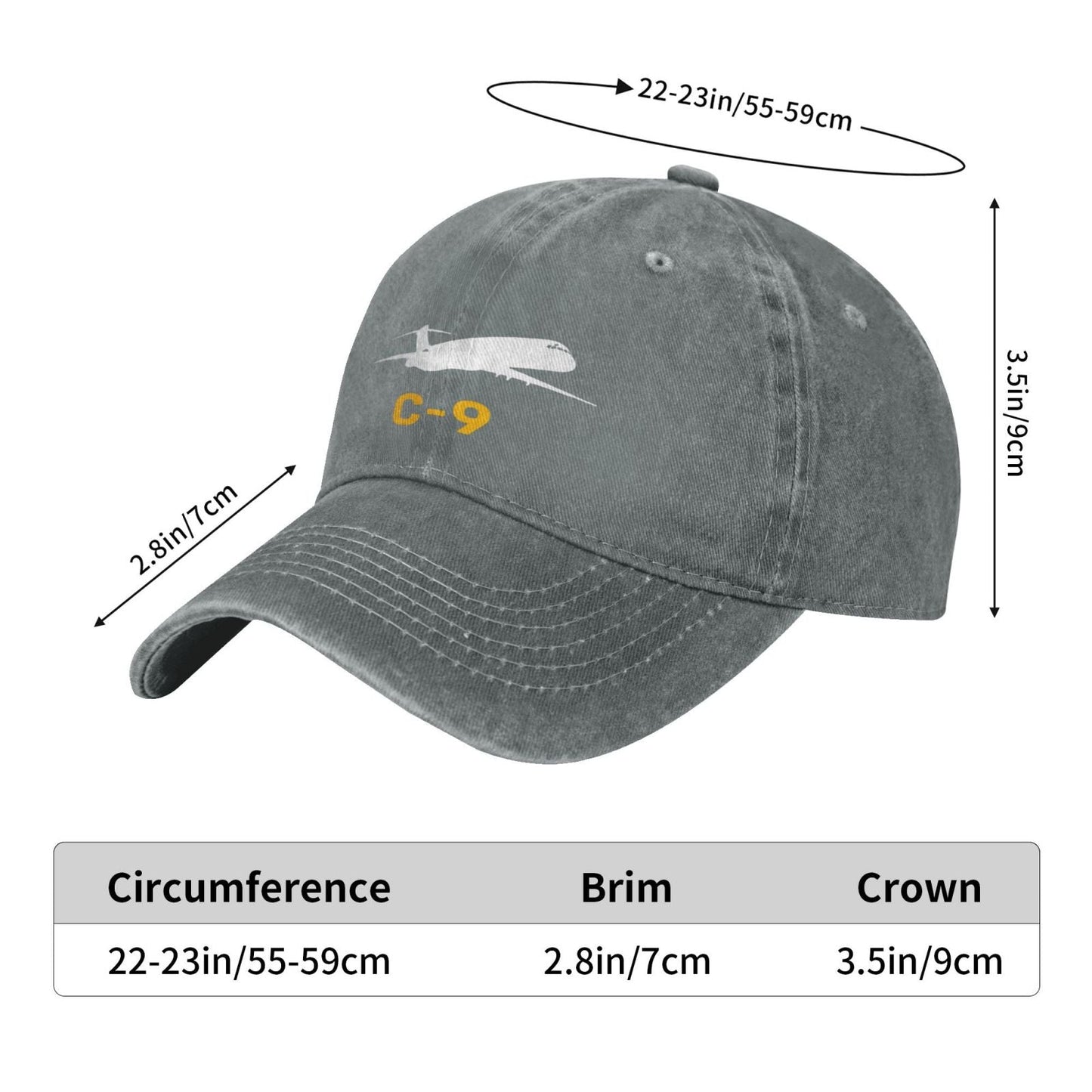 C-9 Printing unisex baseball cap adjustable hats Outdoor leisure hat veteran gift